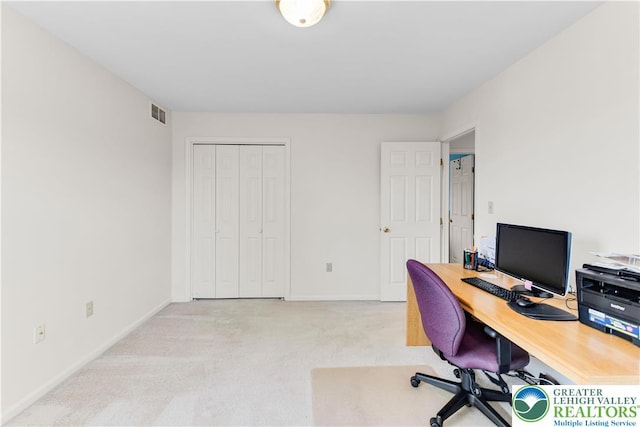 4777 York Dr, North Whitehall Twp, PA 18069 - home office with light carpet and baseboards