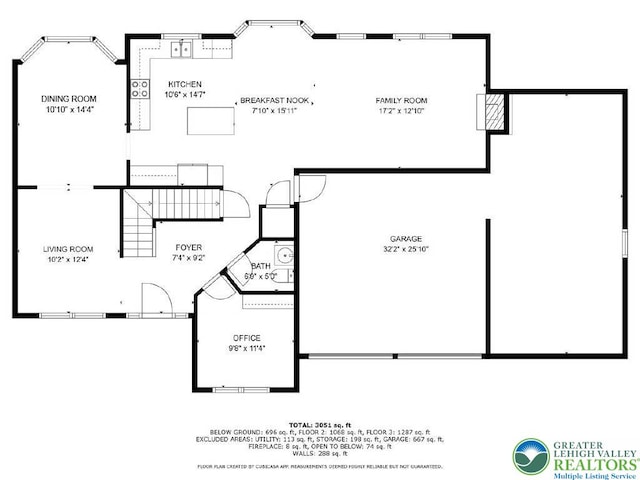 310 Spyglass Hill Rd, Bath Boro, PA 18014 - view of property floor plan