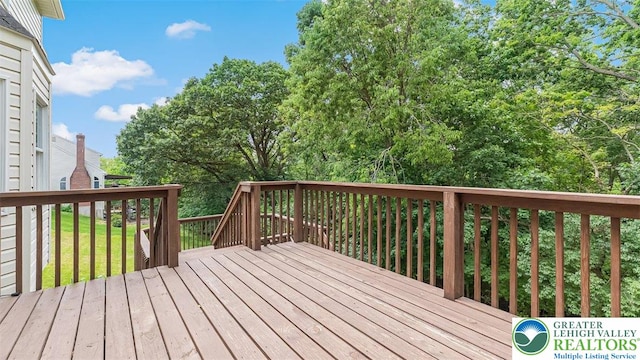 310 Spyglass Hill Rd, Bath Boro, PA 18014 - view of wooden terrace