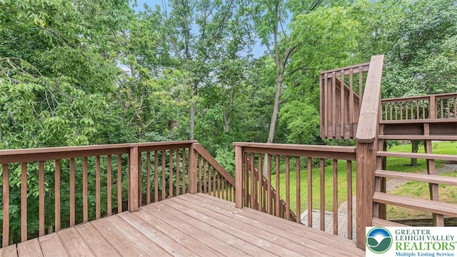 310 Spyglass Hill Rd, Bath Boro, PA 18014 - view of wooden terrace