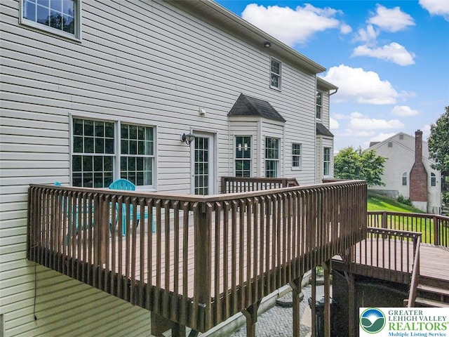 310 Spyglass Hill Rd, Bath Boro, PA 18014 - view of wooden terrace