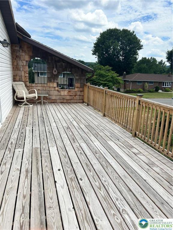 4103 Birch Dr, Bethlehem City, PA 18020 - view of wooden terrace