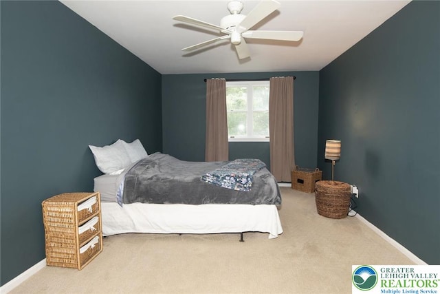 1325 Devon Cir S, Whitehall Twp, PA 18104 - bedroom with carpet flooring and a ceiling fan