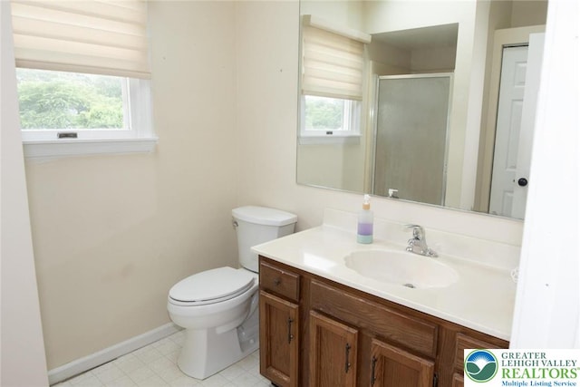 1325 Devon Cir S, Whitehall Twp, PA 18104 - full bathroom featuring vanity and a shower stall