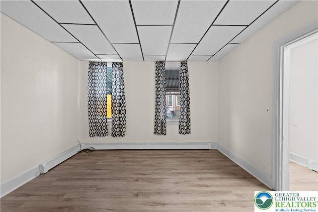 919 Lehigh St, Easton, PA 18042 - unfurnished room featuring a paneled ceiling and wood finished floors