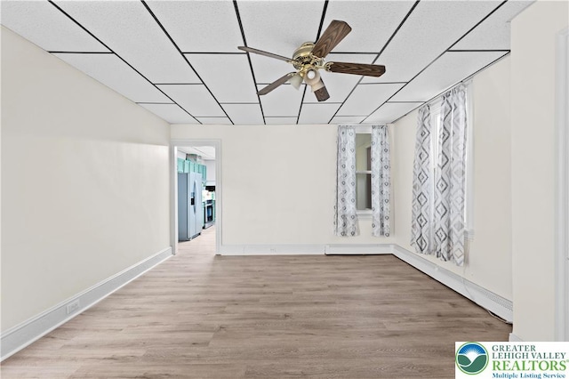 919 Lehigh St, Easton, PA 18042 - unfurnished room featuring wood finished floors and a ceiling fan