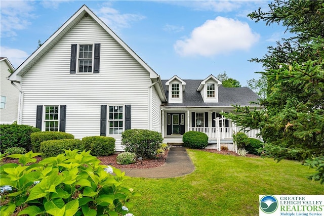 620 Pittston Ave, Luzerne, PA 18641 - rear view of property with covered porch and a lawn