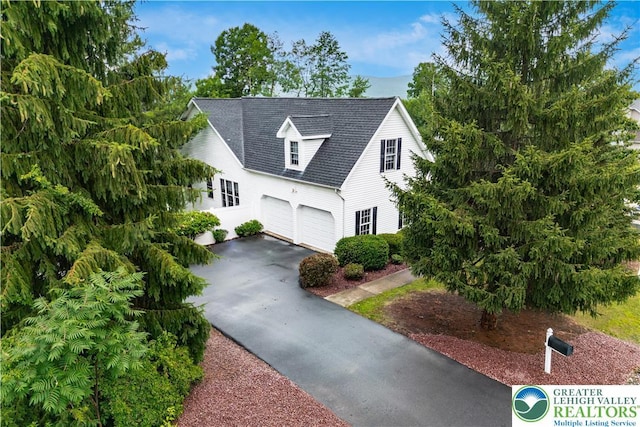 620 Pittston Ave, Luzerne, PA 18641 - view of front of property with driveway, a garage, and roof with shingles