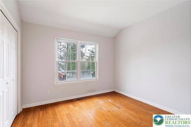 620 Pittston Ave, Luzerne, PA 18641 - unfurnished bedroom featuring a closet and light wood-type flooring