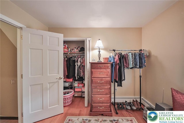 1812 Treeline Dr, Forks Twp, PA 18040 - closet with a baseboard heating unit