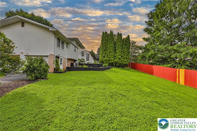 1812 Treeline Dr, Forks Twp, PA 18040 - view of yard at dusk