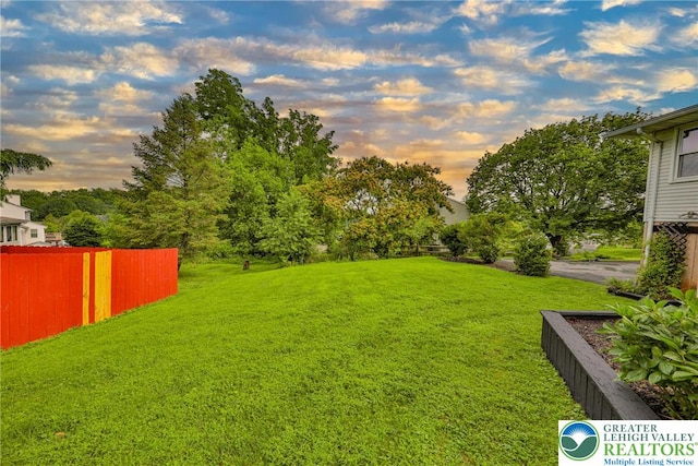 1812 Treeline Dr, Forks Twp, PA 18040 - view of yard at dusk