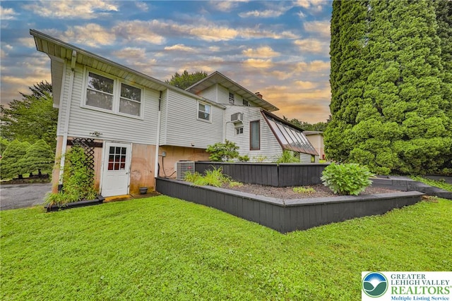 1812 Treeline Dr, Forks Twp, PA 18040 - view of back of house at dusk