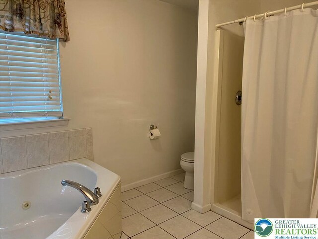 120 Palomino Cir, Washington Twp, PA 18013 - full bath with tile patterned flooring, a stall shower, and a jetted tub