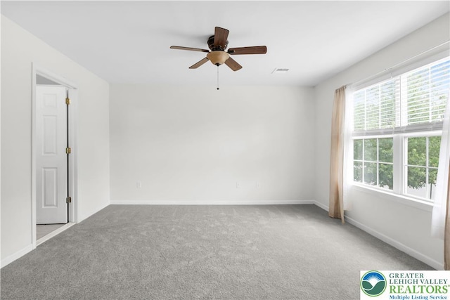 733 Trout Creek Ln, Allentown City, PA 18103 - empty room with ceiling fan and carpet
