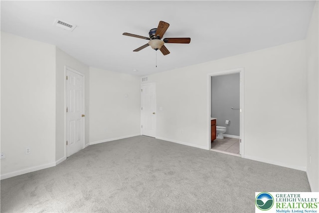733 Trout Creek Ln, Allentown City, PA 18103 - unfurnished bedroom featuring carpet flooring, ensuite bath, and a ceiling fan