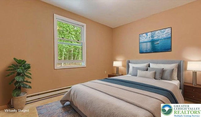 671 Dotters Corner Rd, Polk Twp, PA 18058 - bedroom featuring a baseboard heating unit