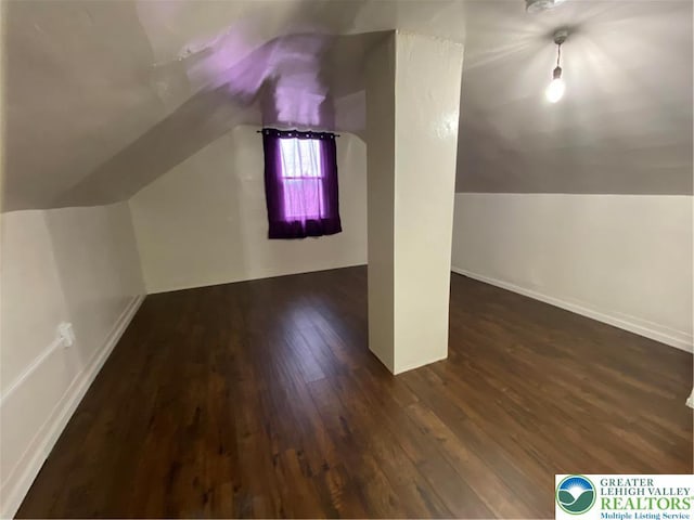 838 E Patterson St, Lansford Boro, PA 18232 - additional living space featuring lofted ceiling and wood finished floors