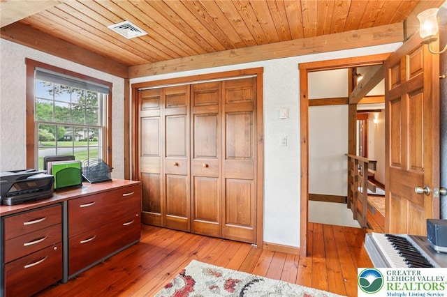 6365 Constitution Rd, Lowhill Twp, PA 18078 - office space with light wood-style flooring and wood ceiling