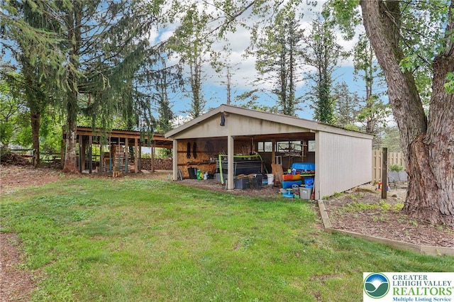 6365 Constitution Rd, Lowhill Twp, PA 18078 - view of yard with a pole building and an outdoor structure