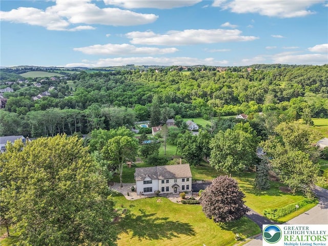 6365 Constitution Rd, Lowhill Twp, PA 18078 - aerial view of property and surrounding area featuring a forest
