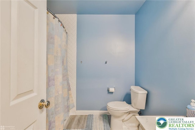 205 Maple Ct, Alburtis Boro, PA 18011 - full bath featuring toilet and a shower with shower curtain