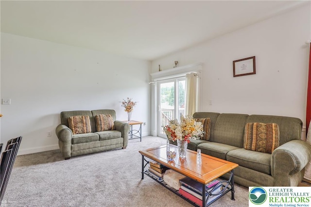 205 Maple Ct, Alburtis Boro, PA 18011 - carpeted living room with baseboards
