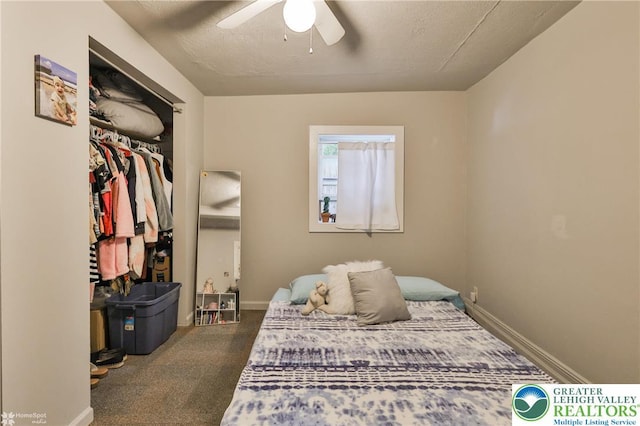 209 Cattell St, Easton, PA 18042 - carpeted bedroom with a ceiling fan and baseboards
