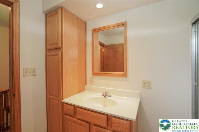 717 Claremont Ave, Schuylkill, PA 18252 - bathroom featuring vanity and recessed lighting