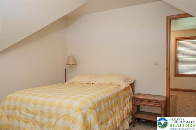 717 Claremont Ave, Schuylkill, PA 18252 - carpeted bedroom featuring lofted ceiling