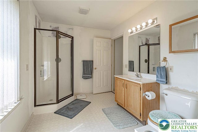 21 Winfield Ct, Easton, PA 18045 - bathroom featuring a shower stall, vanity, and tile patterned floors