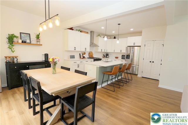 330 Bendelow Ln, Northampton Boro, PA 18067 - dining space with light wood-style floors and recessed lighting
