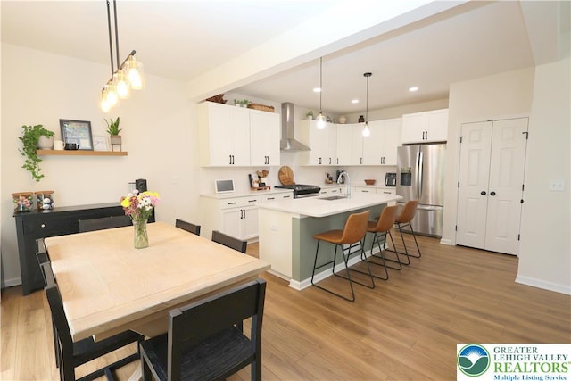 330 Bendelow Ln, Northampton Boro, PA 18067 - dining space with light wood finished floors and recessed lighting