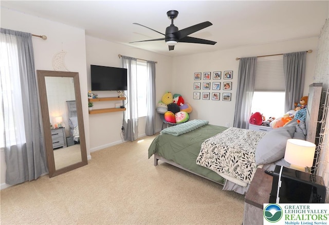 330 Bendelow Ln, Northampton Boro, PA 18067 - carpeted bedroom featuring a ceiling fan and baseboards