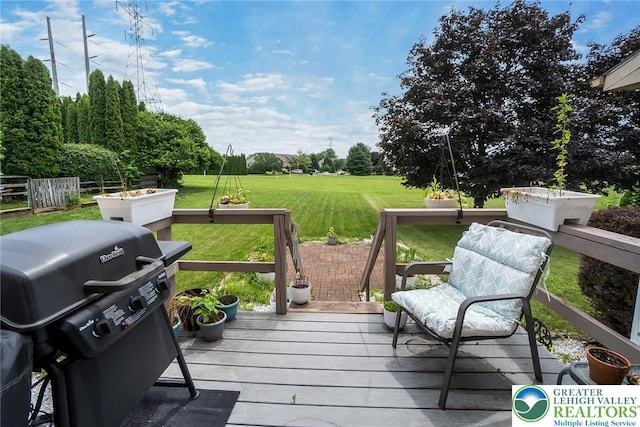 104 Stephanie Dr, Palmer Twp, PA 18045 - deck with a yard and a grill