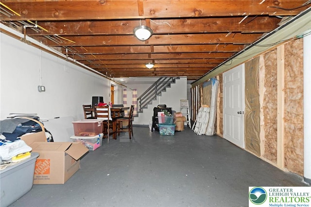 4116 Springmill Rd, Whitehall Twp, PA 18052 - unfinished basement with stairway