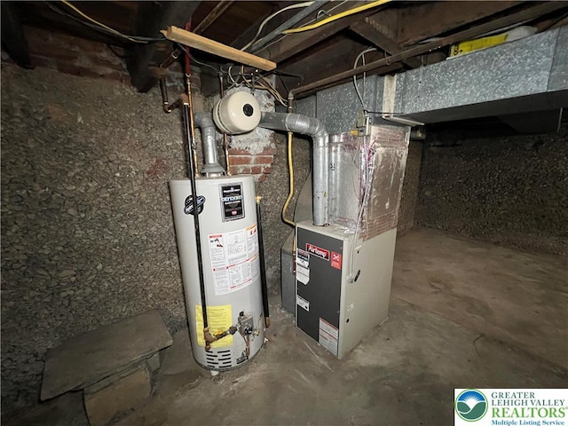 18 S Bradford St, Allentown City, PA 18109 - utility room with water heater and heating unit