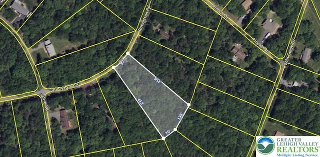 369 Robertson Rd, Penn Forest Twp, PA 18229 - map / location with property parcel outlined