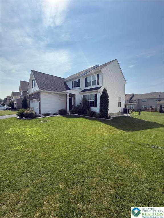 3563 Sweetgum Dr, Lower Nazareth Twp, PA 18064 - traditional-style house featuring a front yard