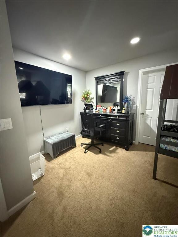 3563 Sweetgum Dr, Lower Nazareth Twp, PA 18064 - home office featuring carpet and recessed lighting