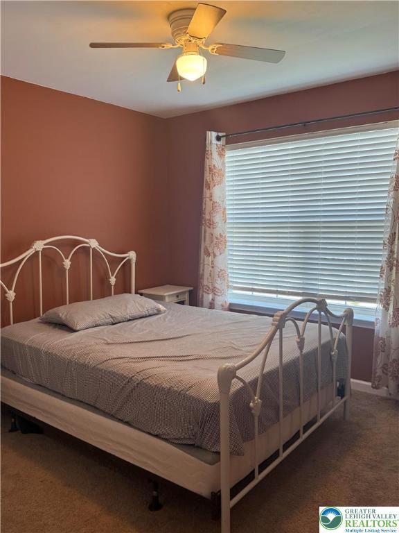 3563 Sweetgum Dr, Lower Nazareth Twp, PA 18064 - bedroom featuring carpet and ceiling fan