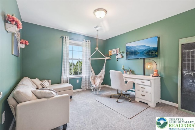 3334 Coventry Dr, Lower Macungie Twp, PA 18062 - office with light colored carpet and baseboards
