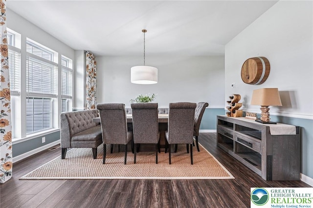 3334 Coventry Dr, Lower Macungie Twp, PA 18062 - dining area featuring wood finished floors and baseboards