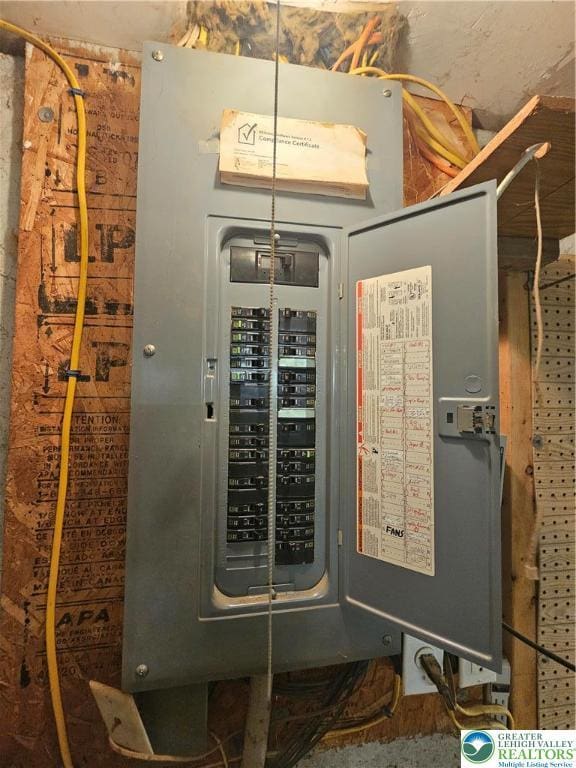178 Sparrow Ln, Penn Forest Twp, PA 18229 - utility room featuring electric panel