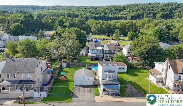 126 W High St, Coaldale Boro, PA 18218 - aerial perspective of suburban area featuring a forest