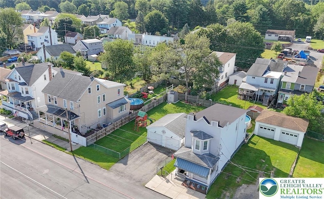 126 W High St, Coaldale Boro, PA 18218 - aerial perspective of suburban area