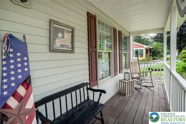 2300 Woodridge Ter, Easton, PA 18045 - view of wooden porch