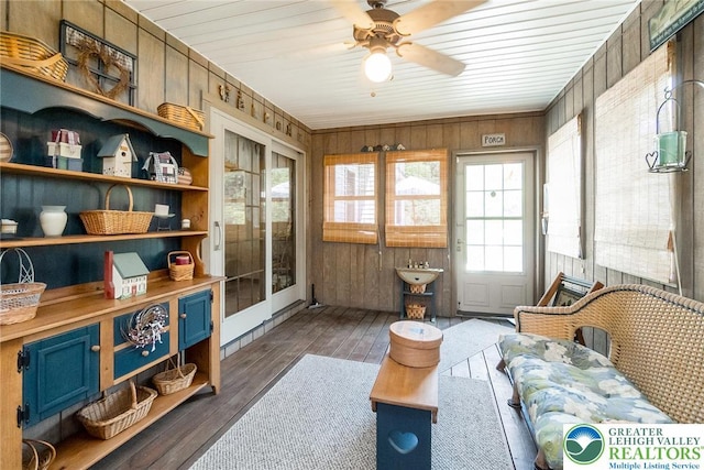 2300 Woodridge Ter, Easton, PA 18045 - sunroom / solarium with a ceiling fan