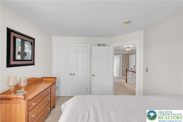 4325 Crosswinds Dr, Easton, PA 18045 - bedroom featuring a closet and light colored carpet