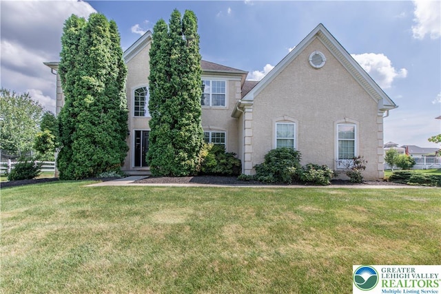 4325 Crosswinds Dr, Easton, PA 18045 - view of front of property with a front lawn and stucco siding